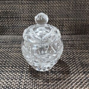 Elegant Clear Glass Storage Jar with Lid